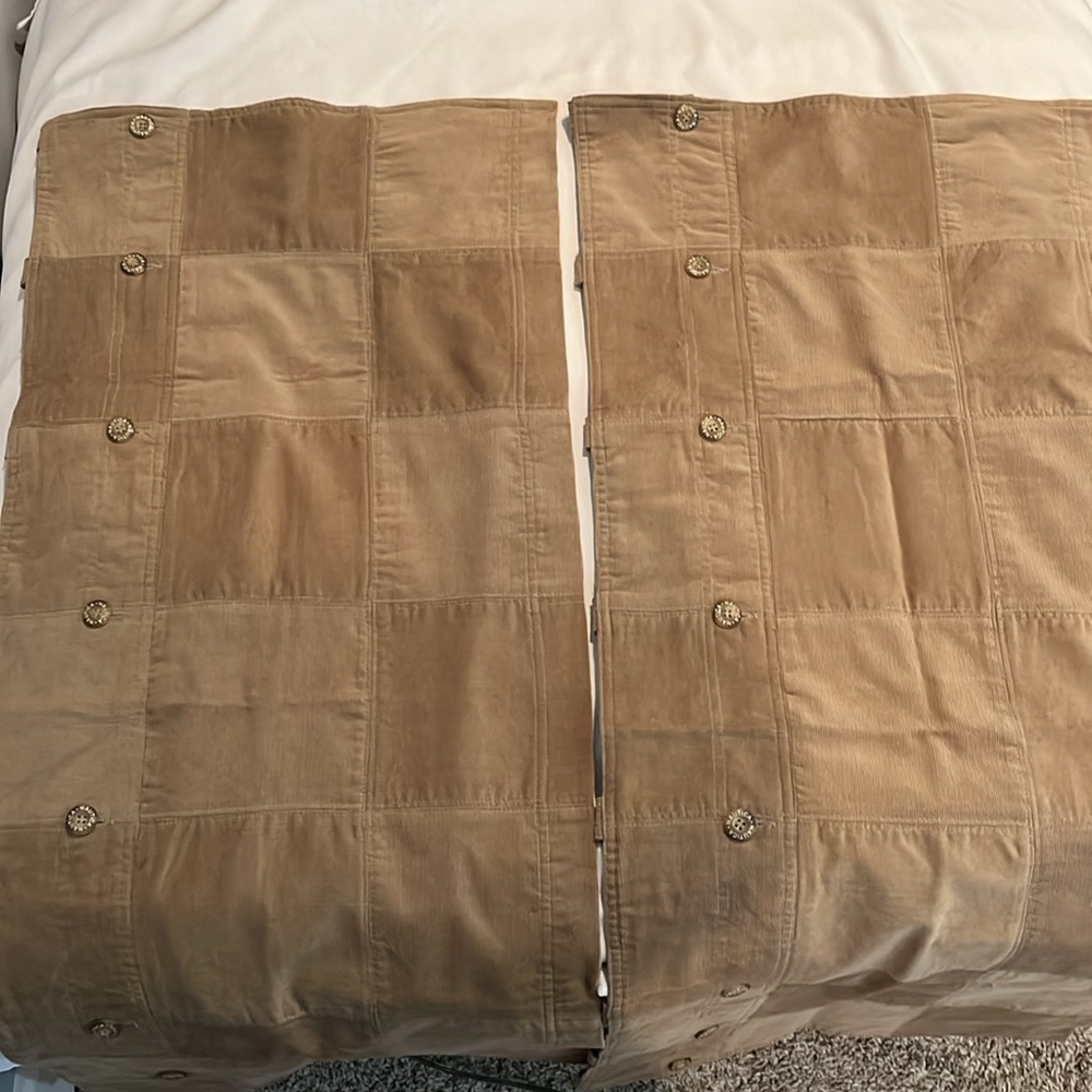 Pair of Nautica Corduroy Valances - Picture 9 of 11